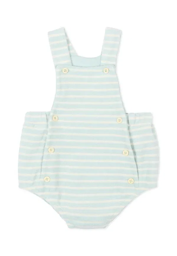 Комбинезон из махровой ткани Salopette Petit Bateau, Light Blue, светло-голубой