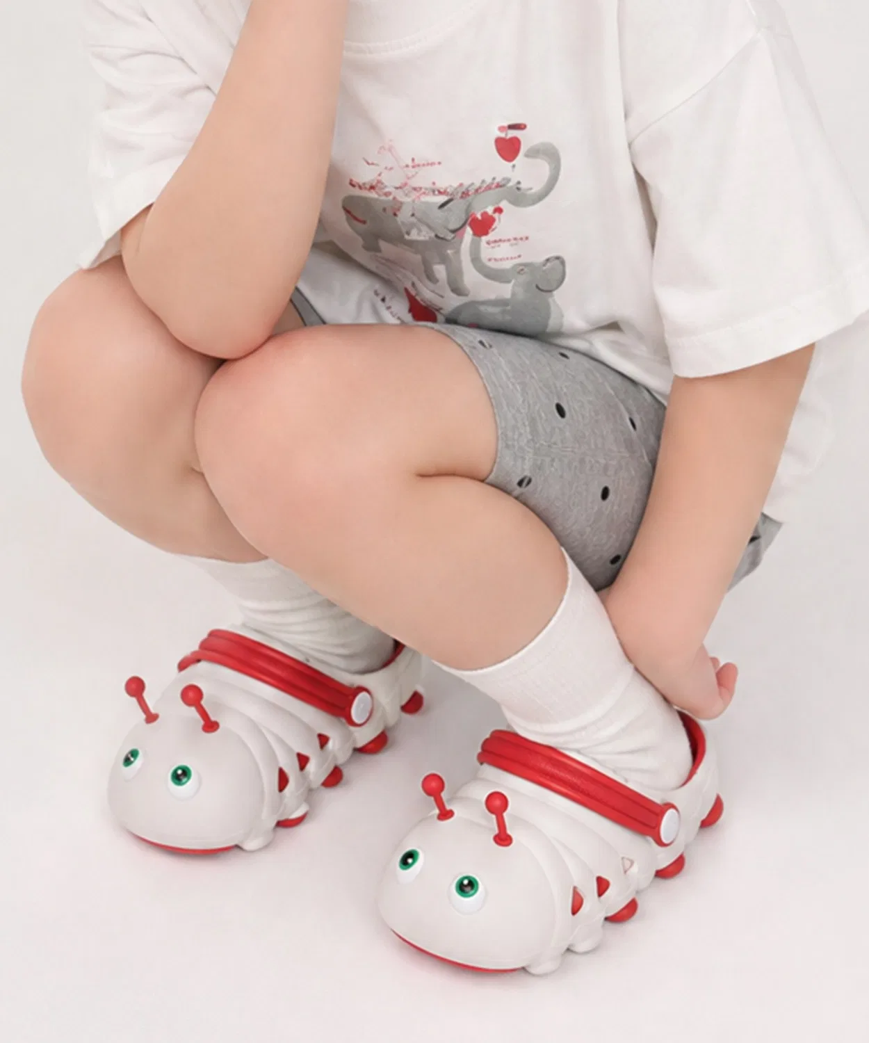 Детские сандалии с принтом гусеницы shoes365, Red