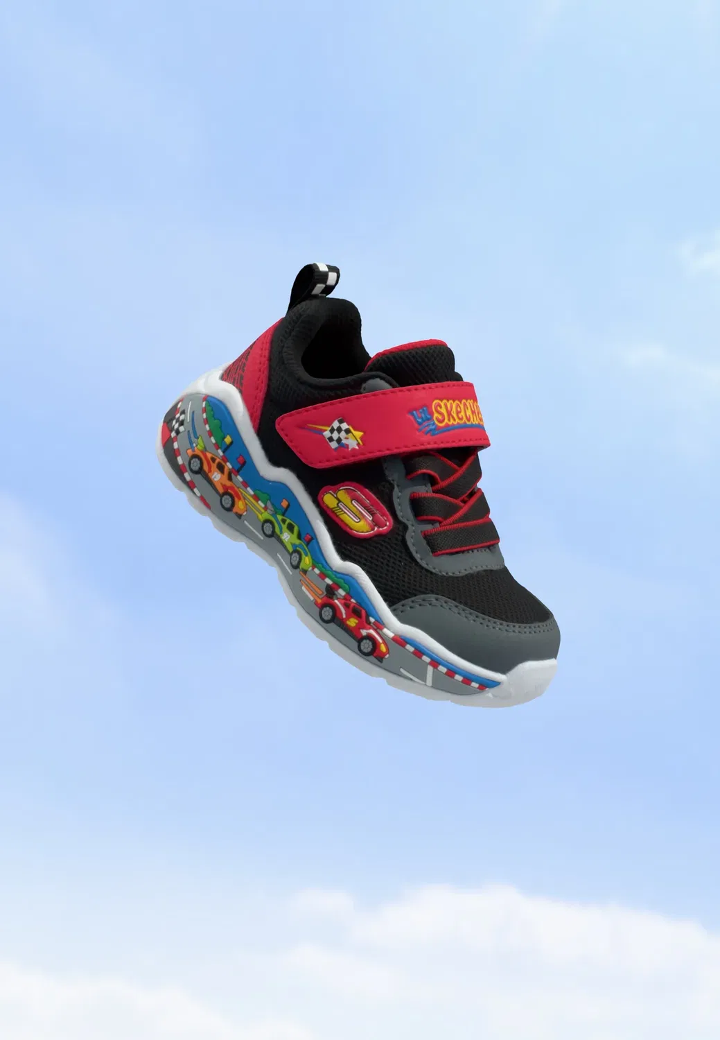 Игровая сцена - кроссовки Skechers, Black/Red/Multi-Coloured