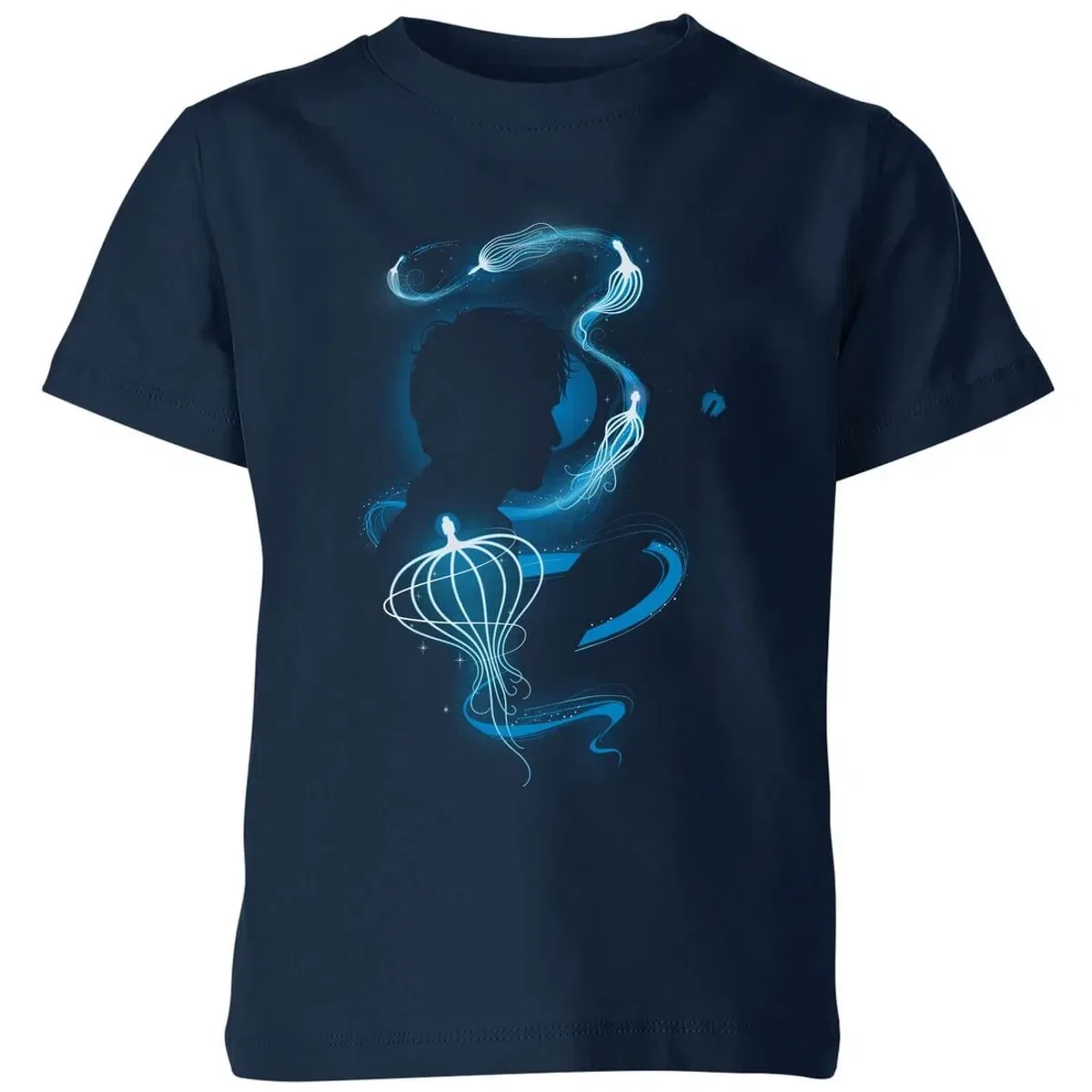 Детская футболка с принтом Newt Silhouette Fantastic Beasts, Navy — фото 2