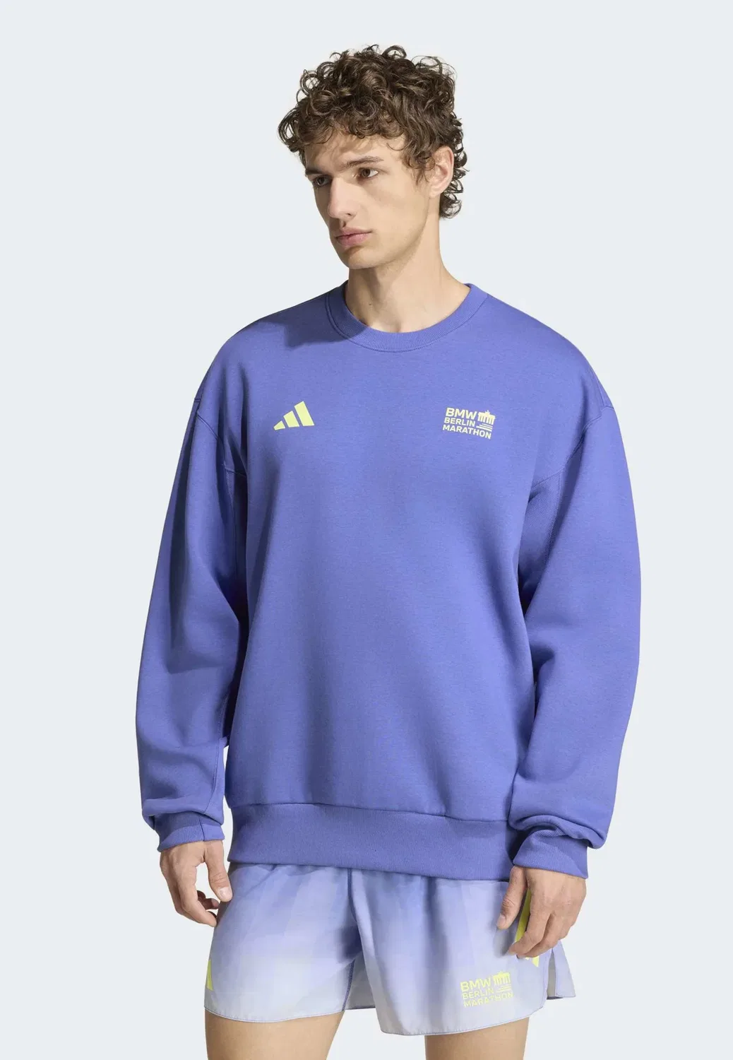 Толстовка Ber26 для экипажа Adidas Performance, Dual Indigo