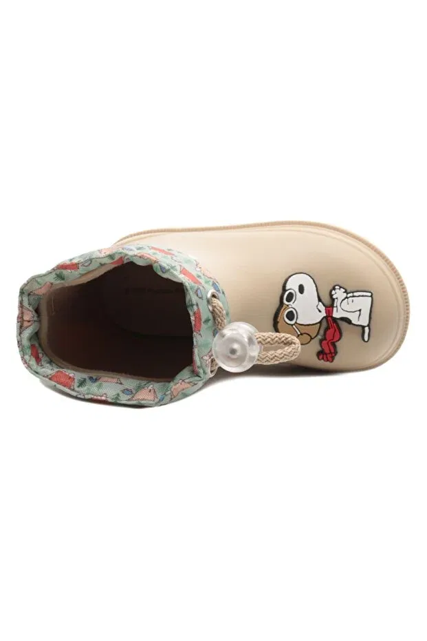 Детские ботинки для девочек с коротким каблуком Snoopy w10277 bimbi elastic children's boots Igor, Beige — фото 4