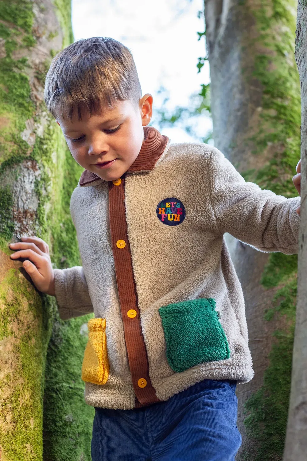 Детская куртка из вельвета Snuggly Cord Frugi, Brown — фото 2