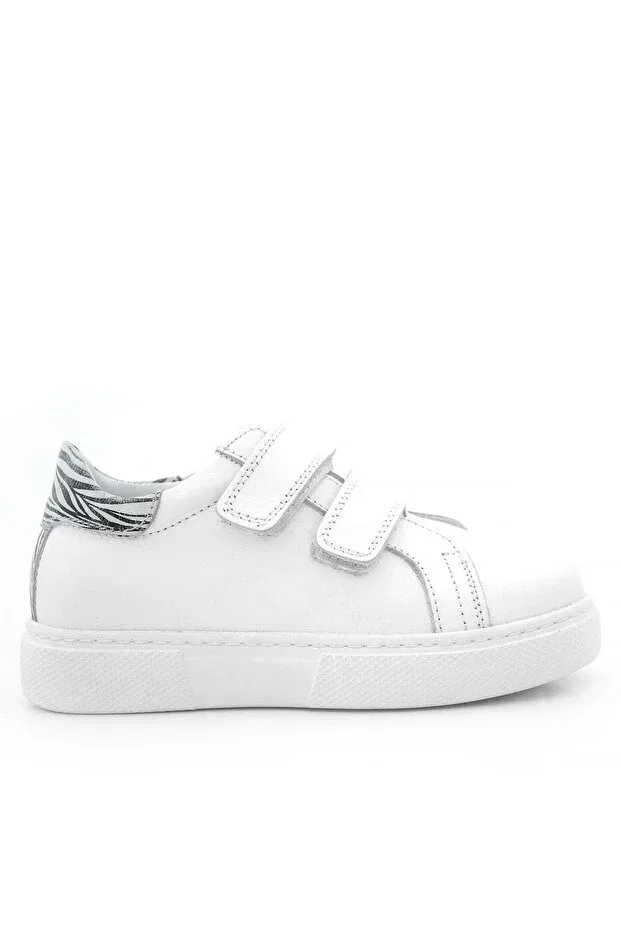 Детские кеды для девочек с ортопедической стелькой Hapshoe, White — фото 3