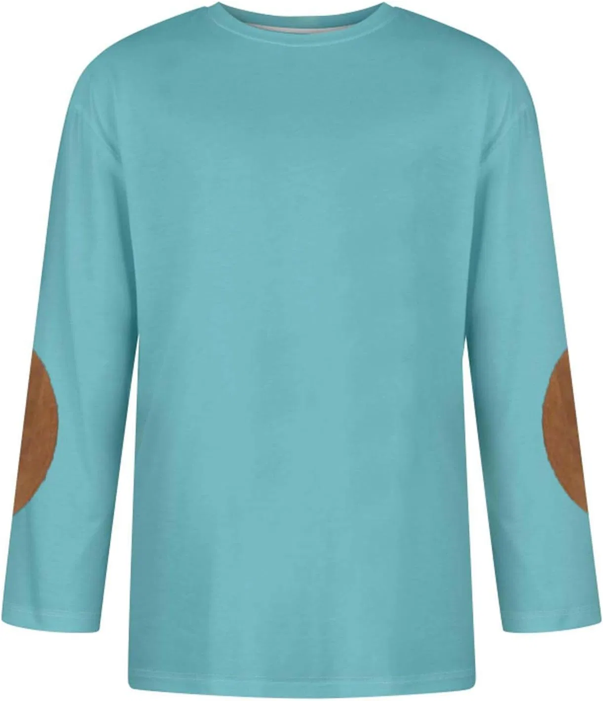 Мужская свободная футболка с рукавом 3/4 Classic, Sky Blue — фото 2