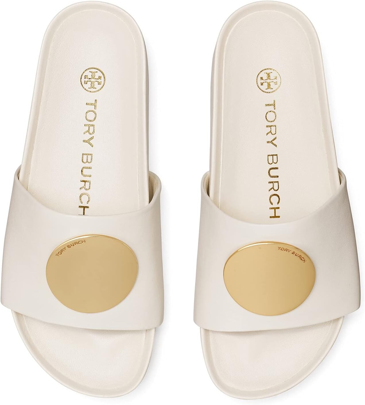 Босоножки Patos Slide Tory Burch, цвет New Ivory/New Ivory — фото 4