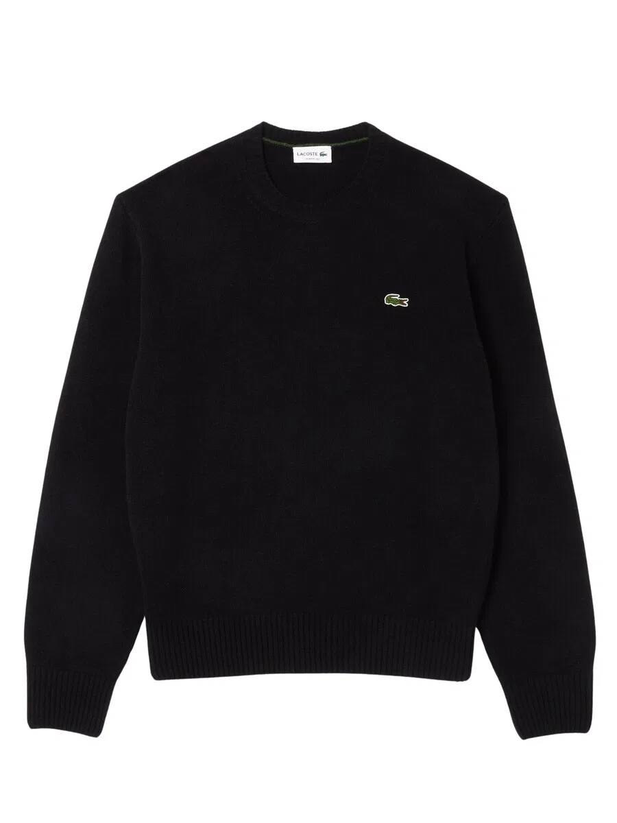 Свитер LACOSTE черного цвета