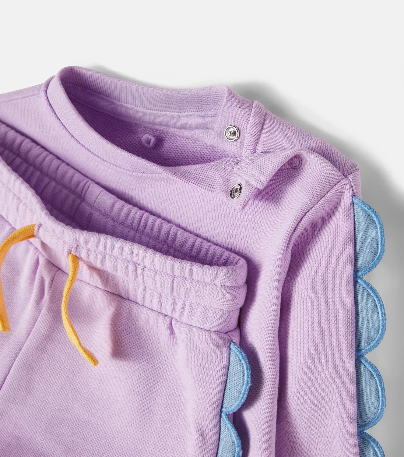 Комплект из топа и шорт с принтом Stella Mccartney Kids, фиолетовый — фото 4