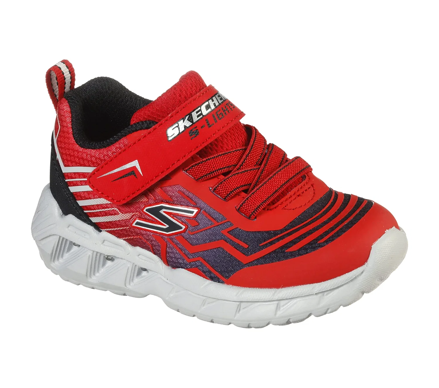 Детские кроссовки для мальчиков со светящейся подошвой Magna-lights Skechers, Blue With Green Details — фото 2