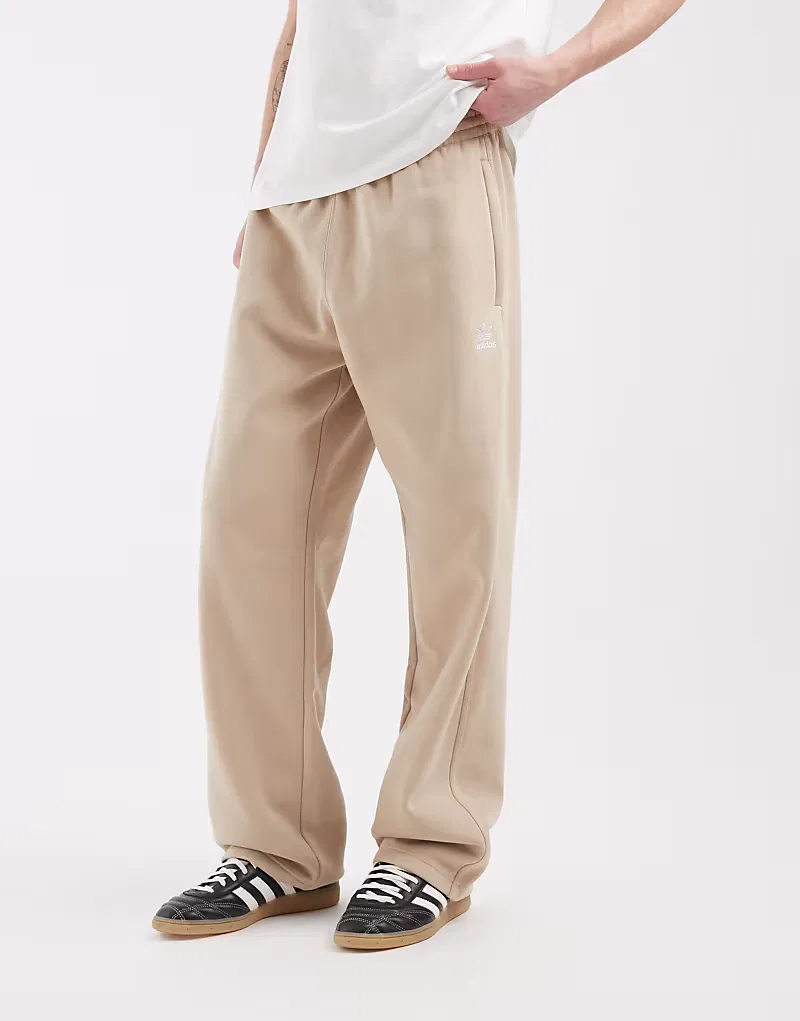 Спортивные брюки Adidas Originals Trefoil Essentials с открытым низом, хаки