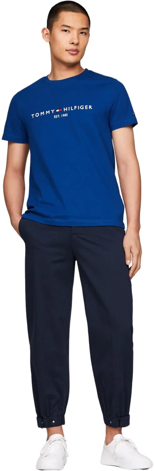 Мужская футболка с коротким рукавом Slim Fit Tommy Hilfiger, Anchor Blue — фото 4