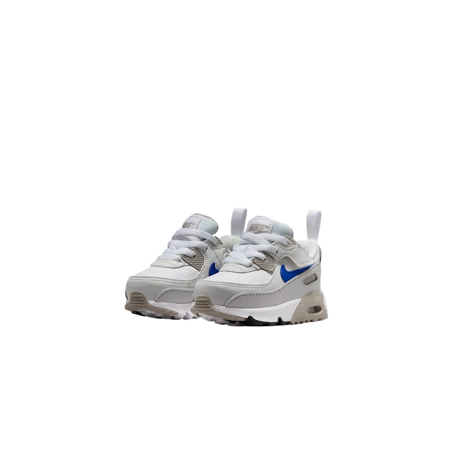Детские кроссовки для мальчиков Nike Air Max 90 EasyOn, White Gray Blue — фото 3