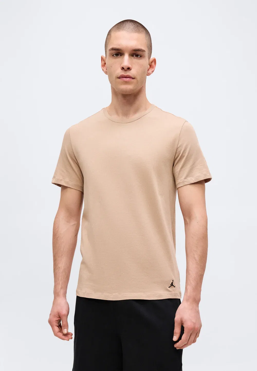 Комплект из двух базовых футболок Flight Base - футболка в классическом стиле Jordan, Off-White/Beige — фото 2
