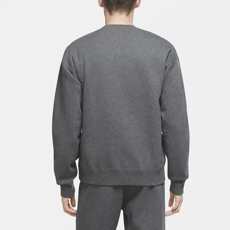 Пуловер спортивный с круглым вымрезом Nike, серый — фото 4