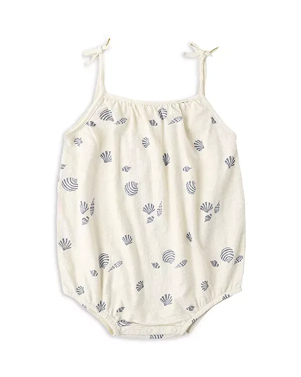 Детский комбинезон для девочек с принтом Nala Seashell Print Rylee + Cru, Natural