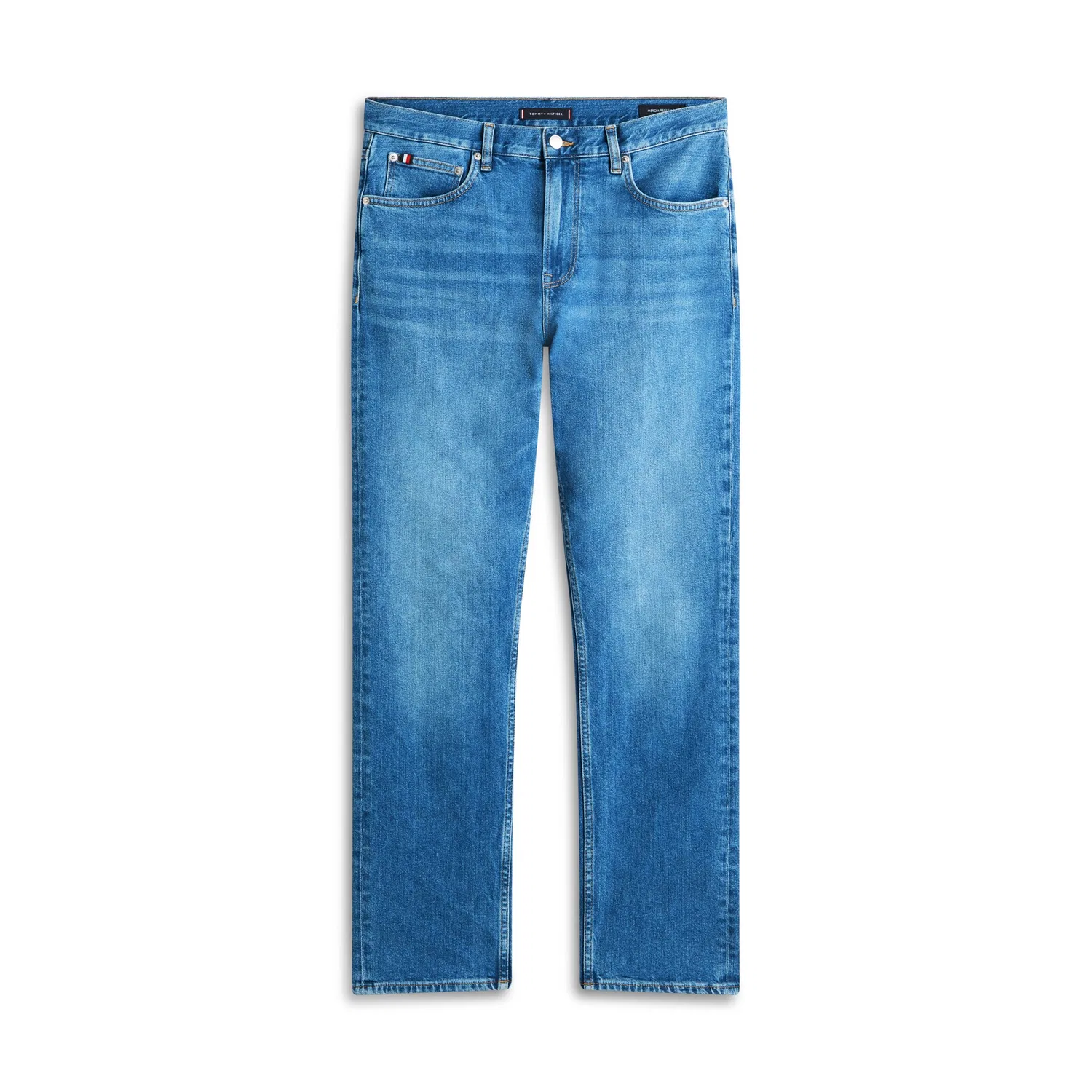 Мужские прямые джинсы с slim fit Tommy Hilfiger, Blue — фото 4