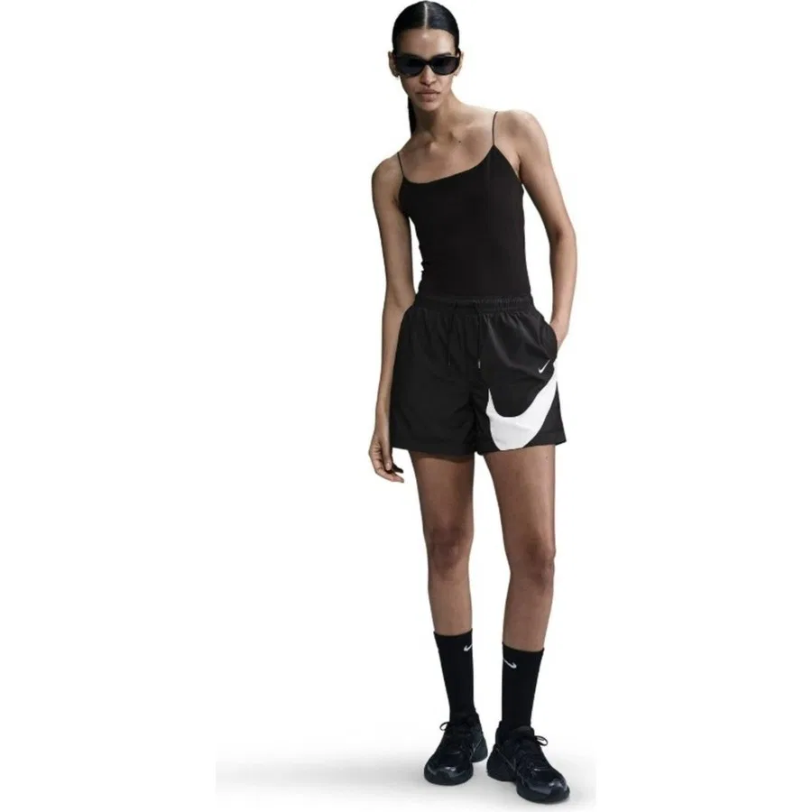 Шорты спортивные с принтом Sportswear Classic Woven Nike, Черный — фото 2