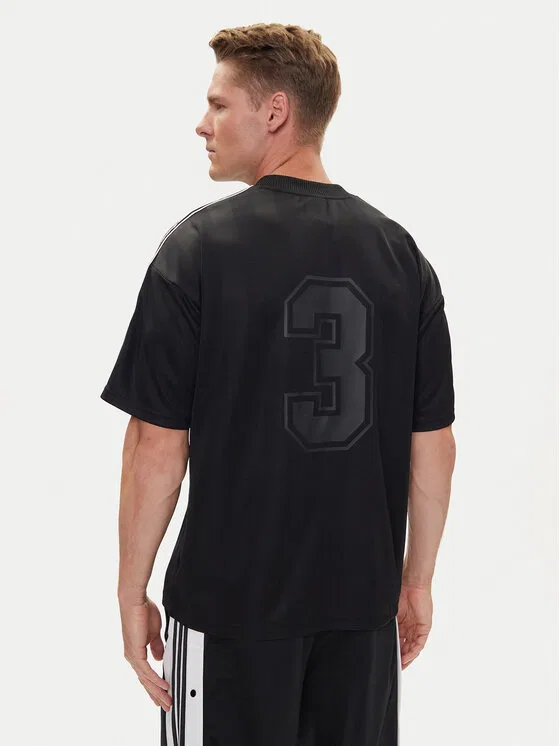 Футболка regular fit 90s Stripe Adidas, черный — фото 3