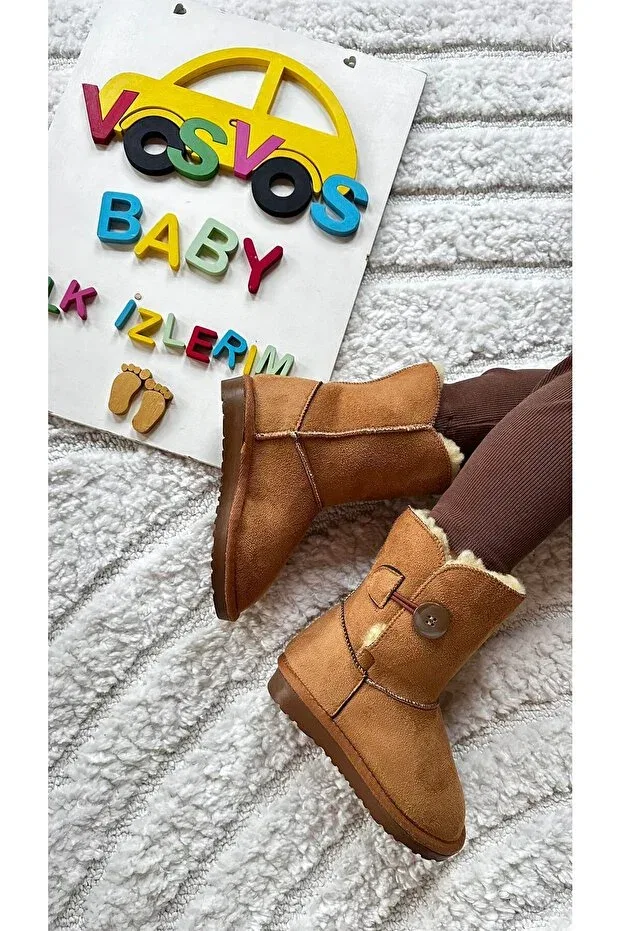Детские ботинки для девочек на плоском ходу таба Vosvosbaby, Taba — фото 3