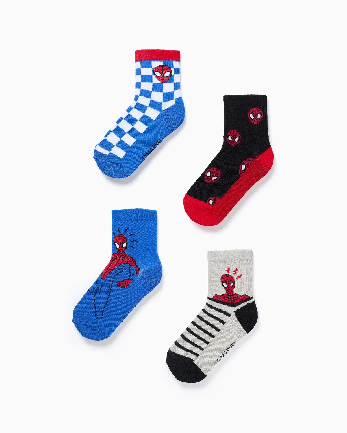 Детские носки для мальчиков с принтом Spider-Man Zippy, Multicolor
