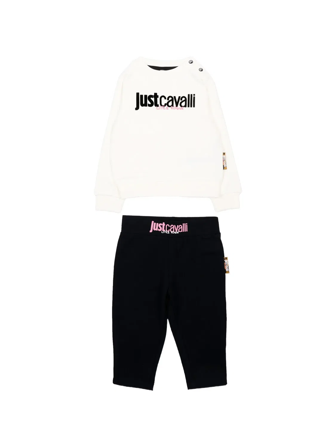 Спортивный костюм с логотипом Just Cavalli Kids, белый