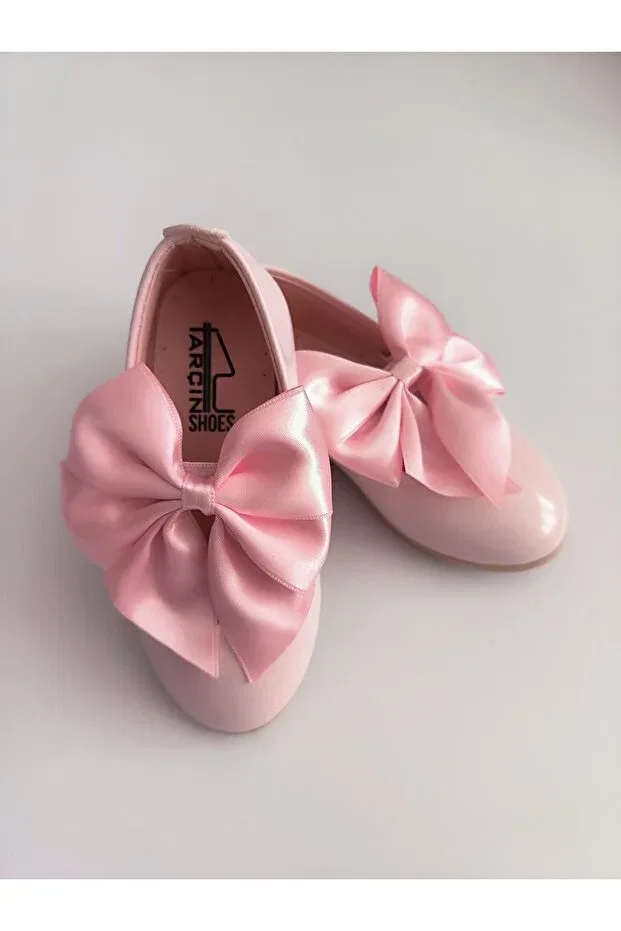 Детские балетки для девочек с бантом Generic Brands, Pink