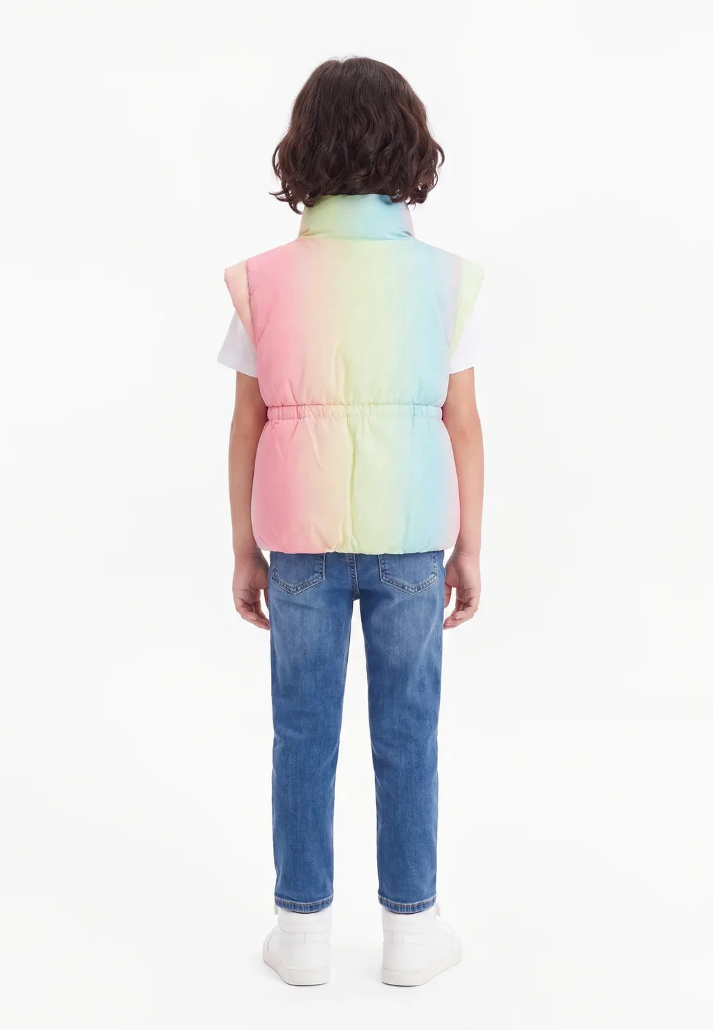 Пуховый жилет без рукавов для девочки Billieblush, Multi-Coloured — фото 2