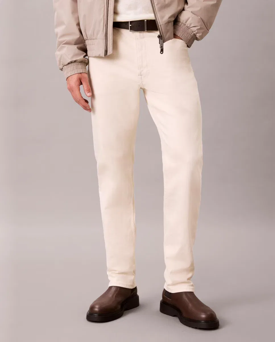 Мужское узкие джинсы, Vaquero Slim Straight 90s, Calvin Klein, белый — фото 2