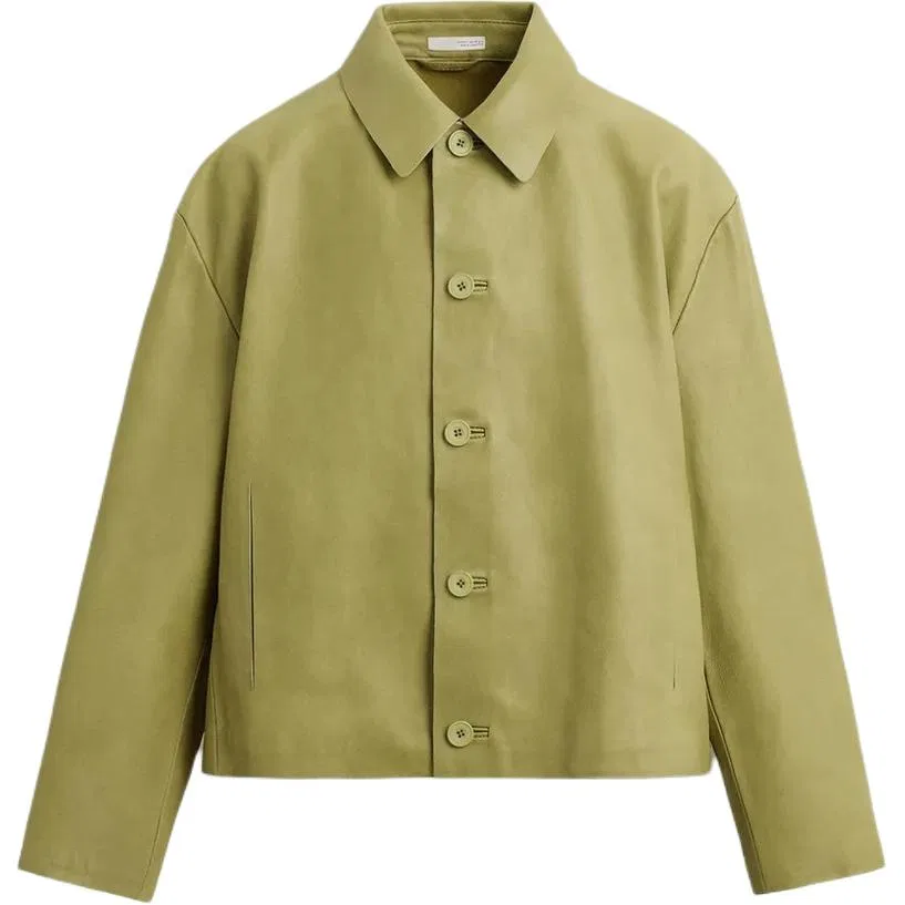 Женская куртка с лацканами Grass Green ZARA, Grass Green