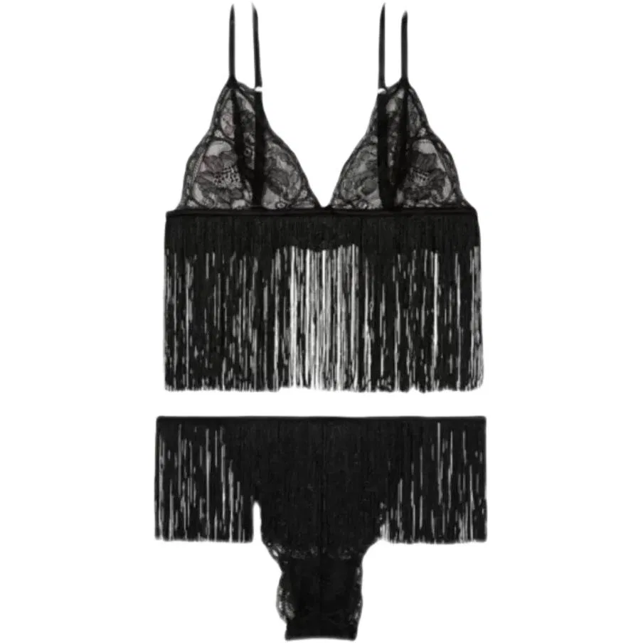 Женский комплект белья Set Black Victoria's Secret, Черный