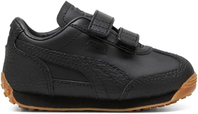 Детские кожаные слипоны с V-образным вырезом Easy Rider PUMA, Black