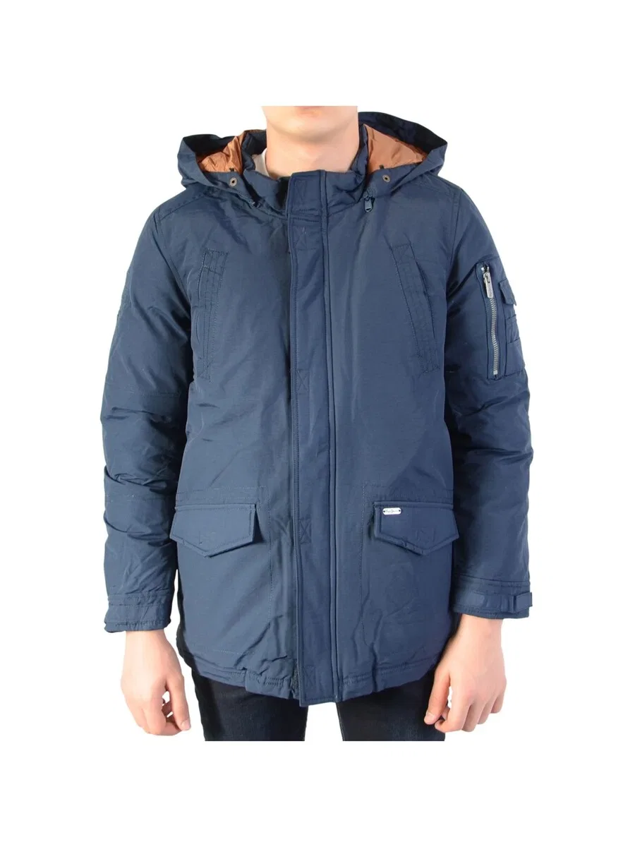 Межсезонная куртка Pepe Jeans 'Conrad Kinder-Daunenjacke' синего цвета