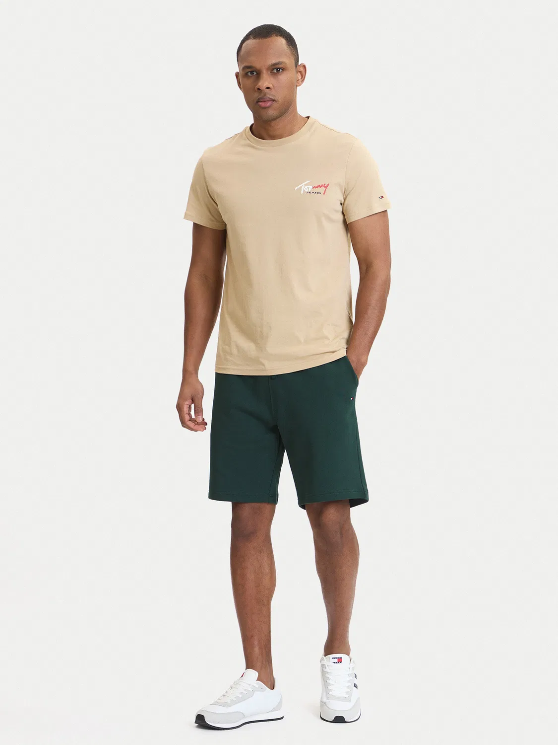 Мужские спортивные шорты стандартного кроя Essential Terry Tommy Hilfiger, зеленый — фото 2