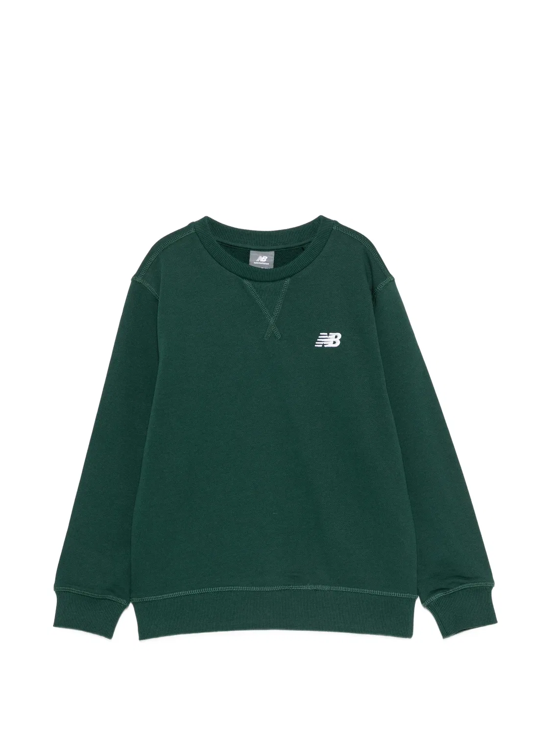 Толстовка с вышитым логотипом New Balance Kids, зеленый