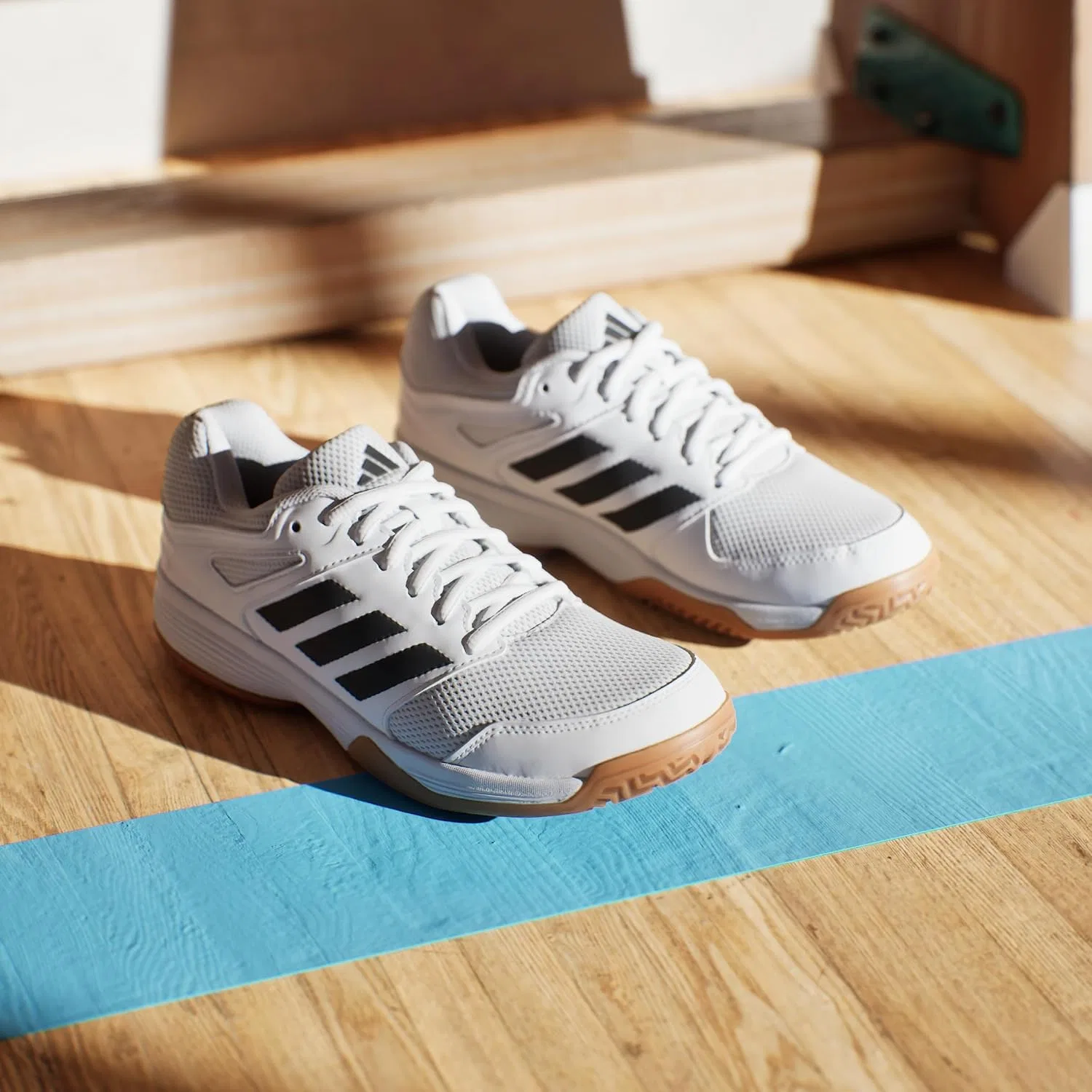 Детские кроссовки для мальчиков Speedcourt K adidas, Cloud White/Core Black/Eraser — фото 2