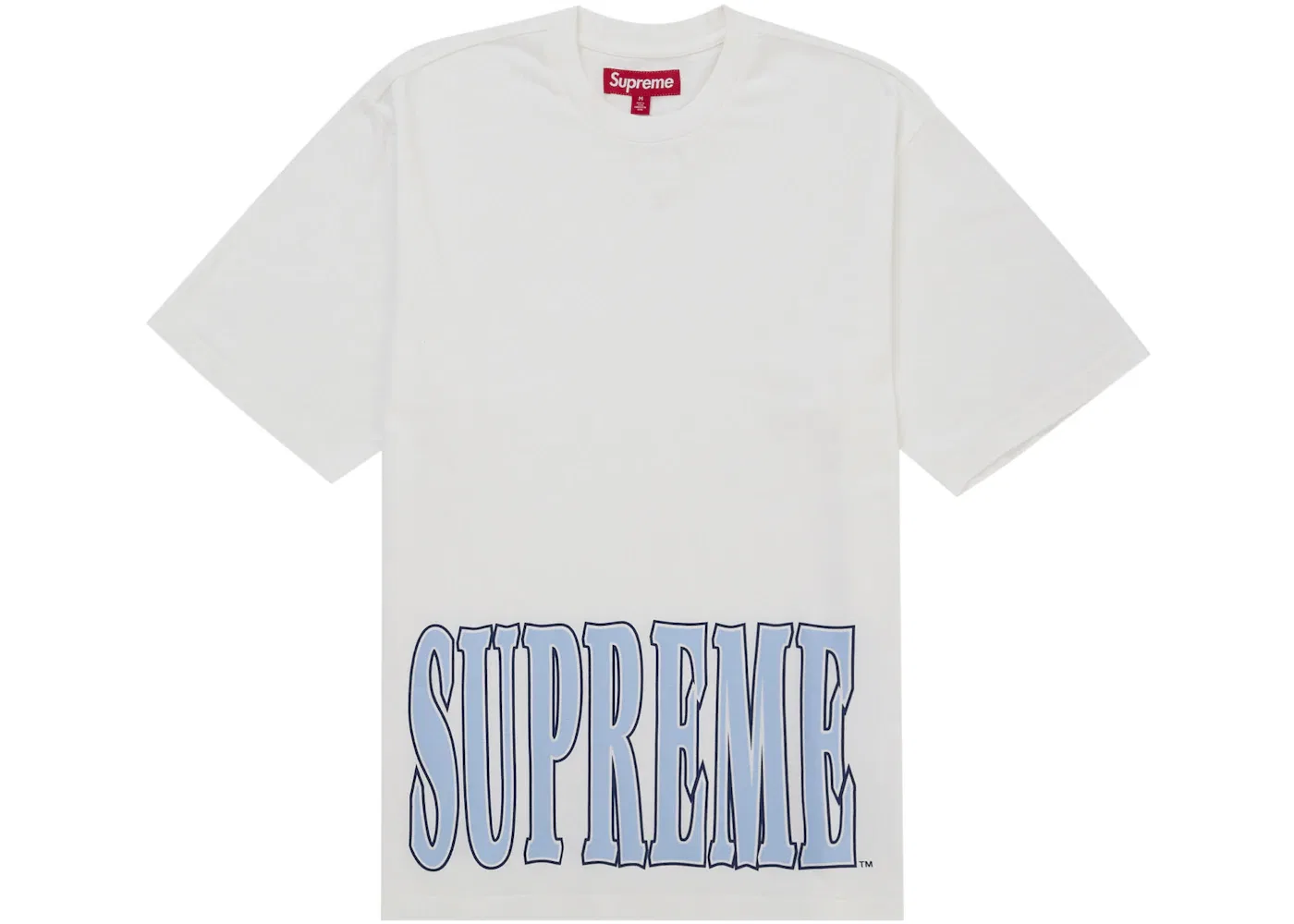 Мужская футболка с принтом Supreme Cracked Stretch S/S Top, White