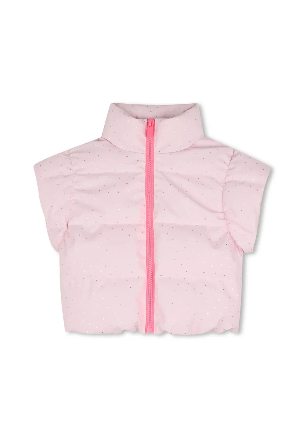 Пуховая куртка без рукавов для девочки - жилет Billieblush, Pink