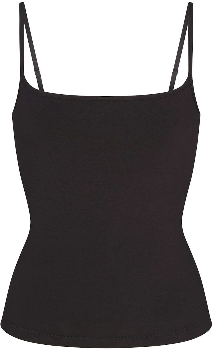 

Майка Skims Cotton Jersey Scoop Neck, черный