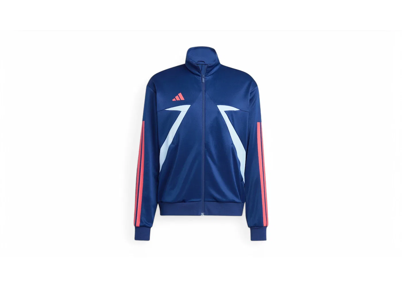 Мужской топ с принтом House Of Tiro Nations Pack Adidas, цвет Dark Blue/Glow Blue/Semi Lucid Red