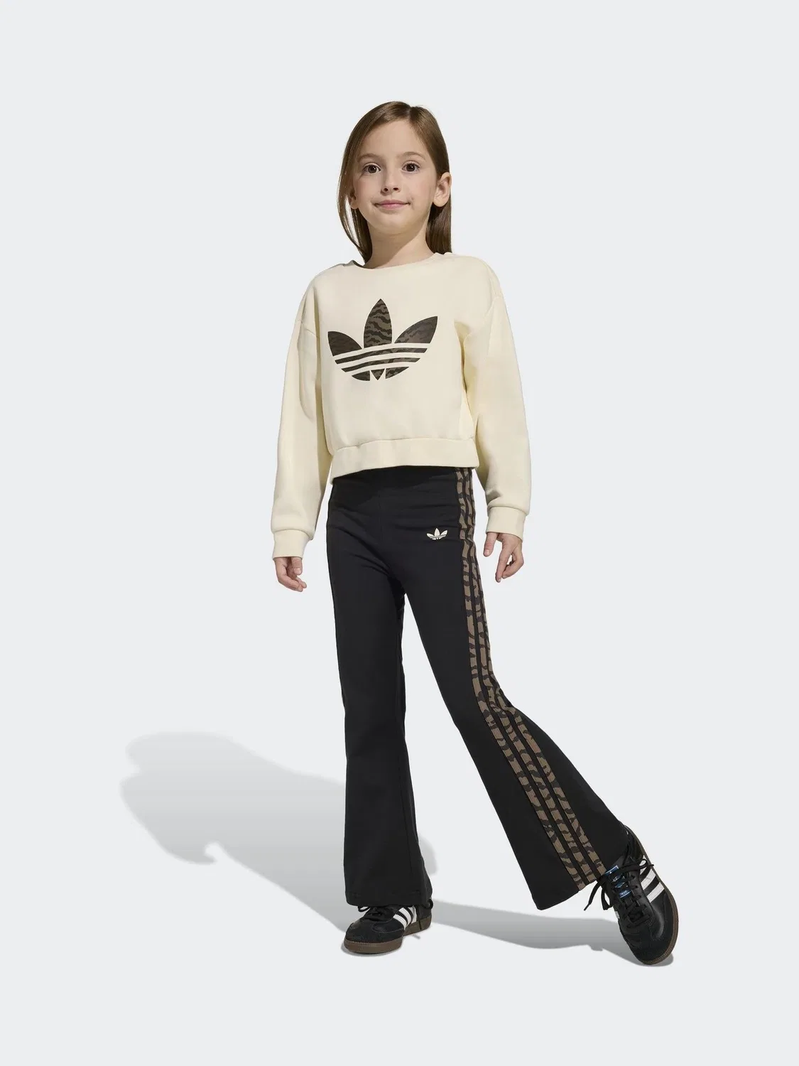 Детский спортивный костюм adidas Originals Brown Animal, коричневый