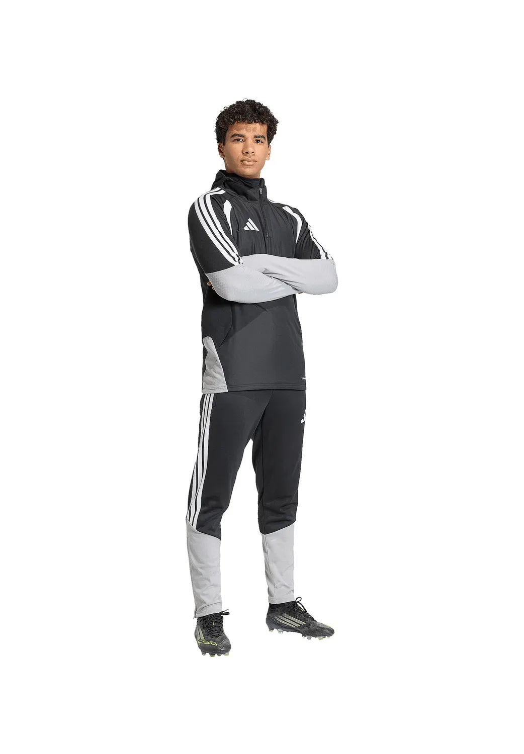 Толстовка Adidas Performance, Schwarzgrau — фото 3