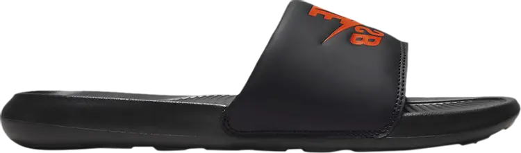 

Сандалии Nike Victori One Slide 'Black Team Orange', черный