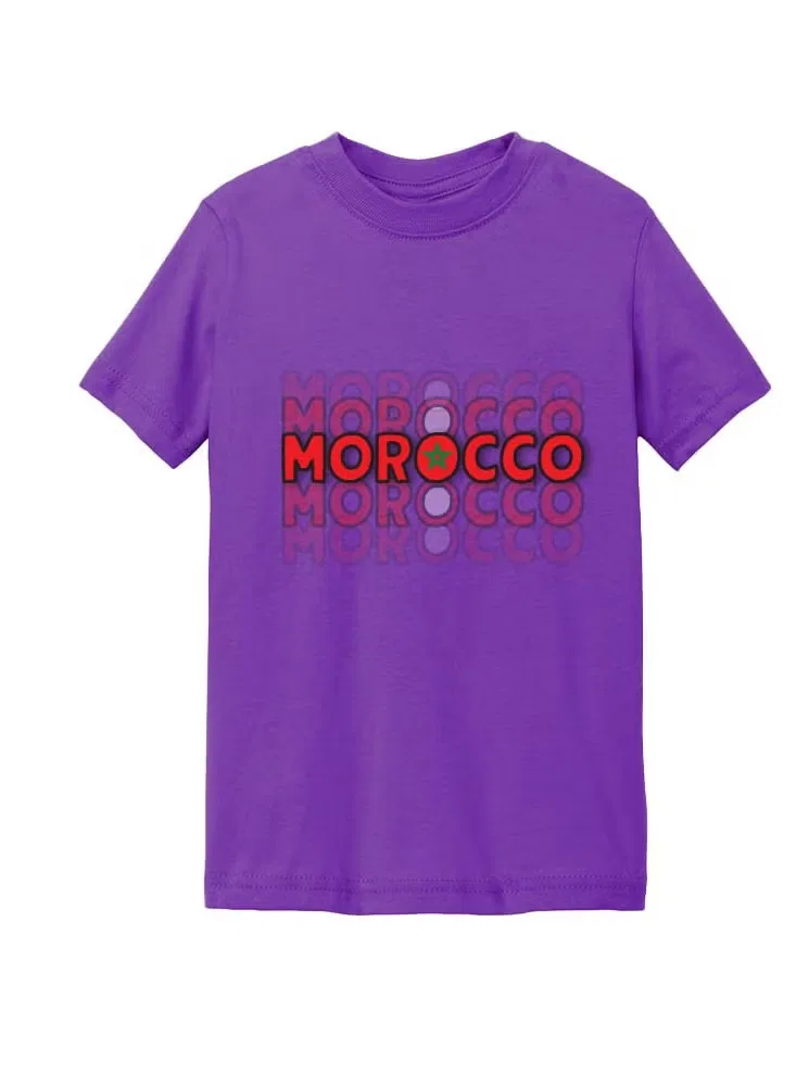 Футболка с принтом Morocco Printshop4Me, фиолетовый — фото 4