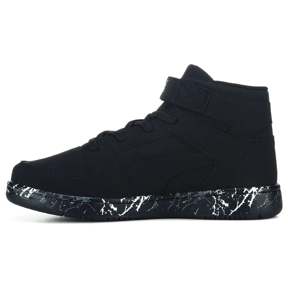 Детские высокие кроссовки Rebound Layup Puma, Black/Nubuck — фото 3