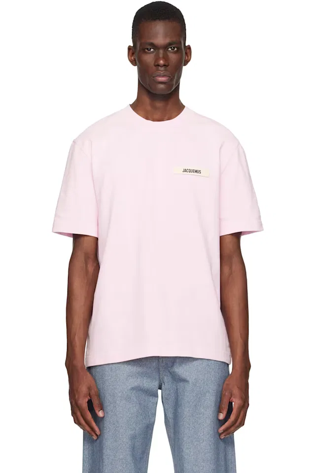 Розовая футболка The Gros Grain Jacquemus