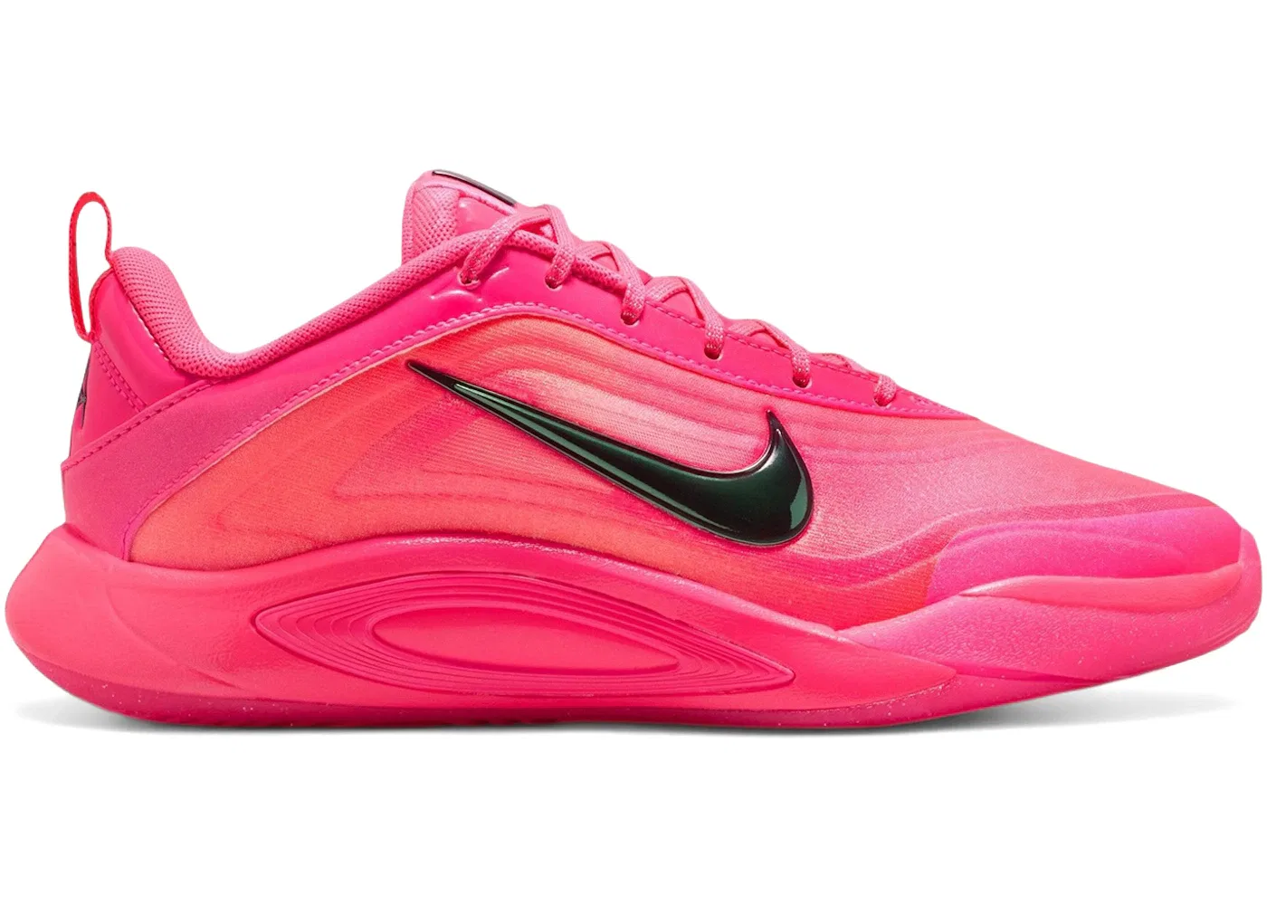 Детские кроссовки для девочек баскетбольные Nike A'ja Wilson A'One, Hyper Pink/Black/Hyper Pink