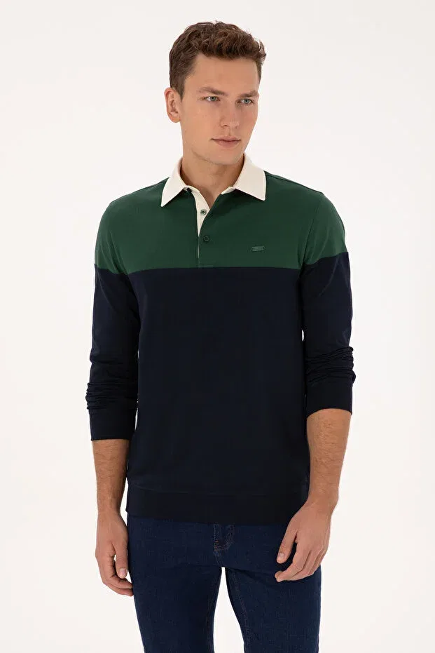 Мужские свитшот с длинным рукавом U.S. Polo Assn., Dark Green