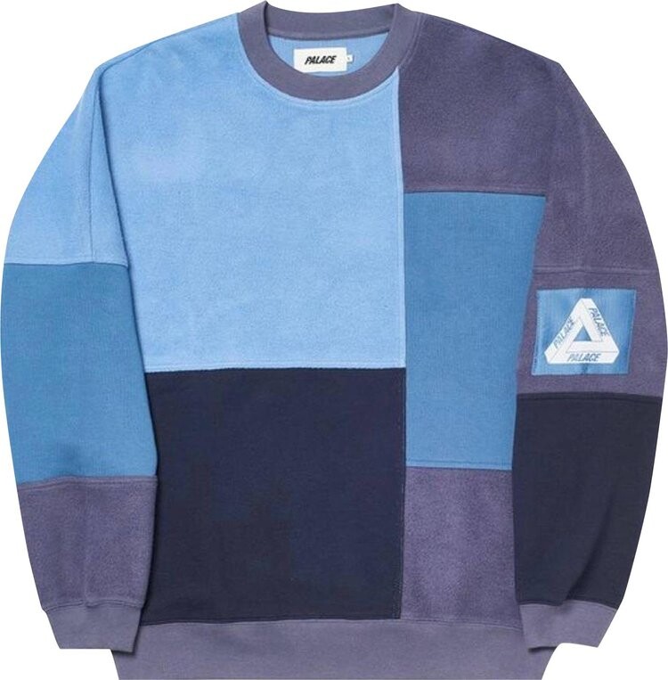 

Толстовка Palace Patch Up Ya Life Crewneck 'Blue', синий