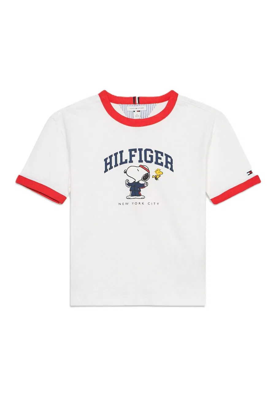 Футболка TOMMY HILFIGER 'PEANUTS' белого цвета