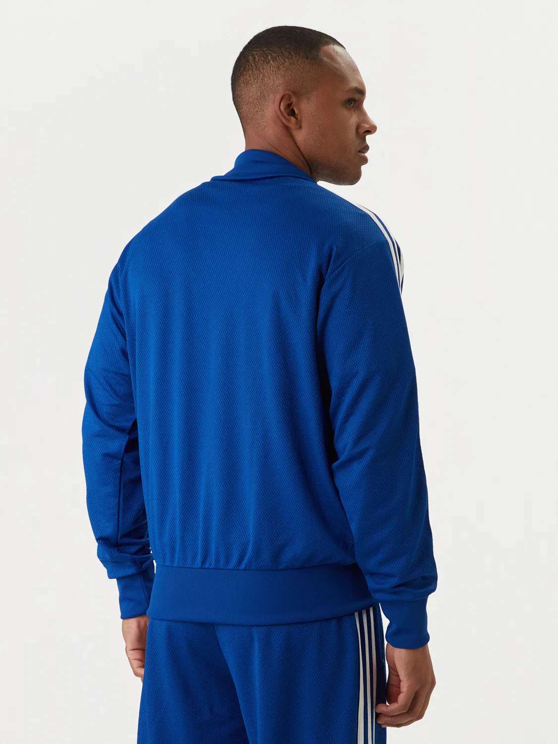 Мужской свитшот свободного кроя adicolor Firebird Adidas, синий — фото 3